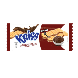 KRISS WAFLE Z KREMEM O SMAKU KAKAOWYM 180G