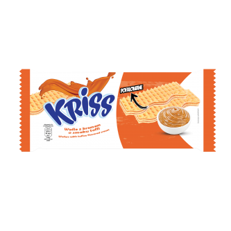KRISS WAFLE Z KREMEM O SMAKU TOFFI 180G